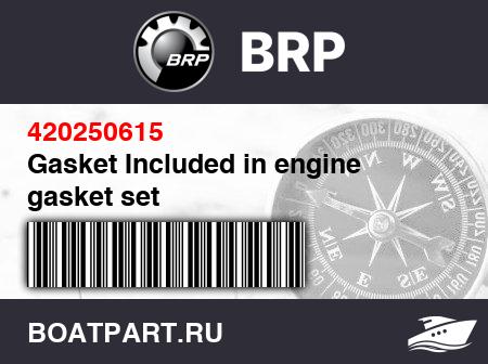 Изображение товара Gasket Included in engine gasket set