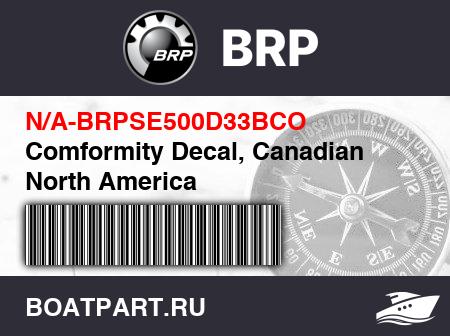 Изображение товара Comformity Decal, Canadian North America