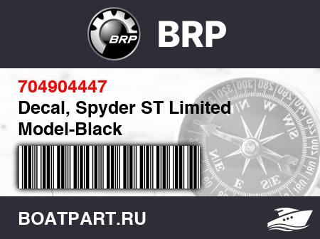 Изображение товара Decal, Spyder ST Limited Model-Black