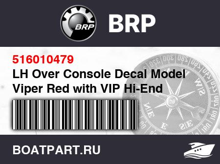 Изображение товара LH Over Console Decal Model Viper Red with VIP Hi-End Gauge
