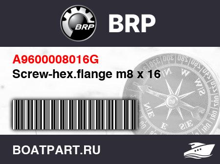 Изображение товара Screw-hex.flange m8 x 16