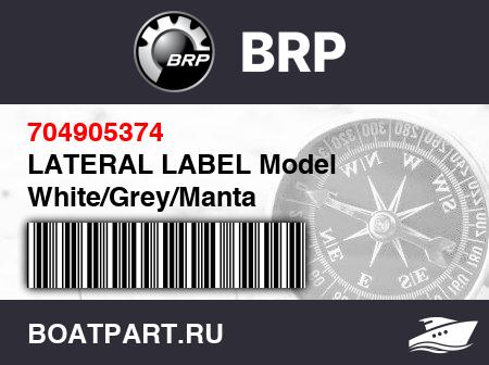 Изображение товара LATERAL LABEL Model White/Grey/Manta