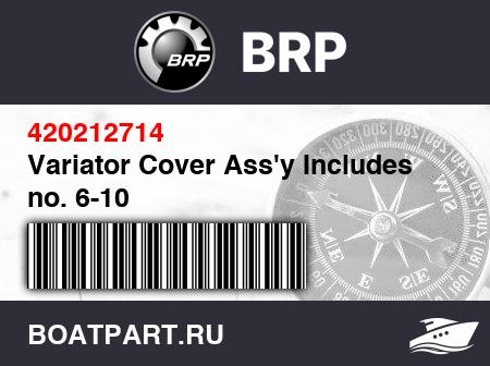 Изображение товара Variator Cover Ass'y Includes no. 6-10
