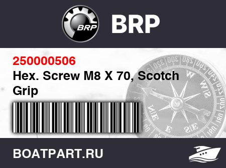 Изображение товара Hex. Screw M8 X 70, Scotch Grip