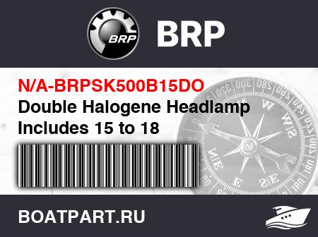 Изображение товара Double Halogene Headlamp Includes 15 to 18