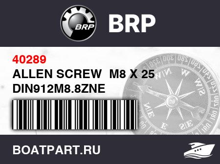 Изображение товара ALLEN SCREW  M8 X 25 DIN912M8.8ZNE