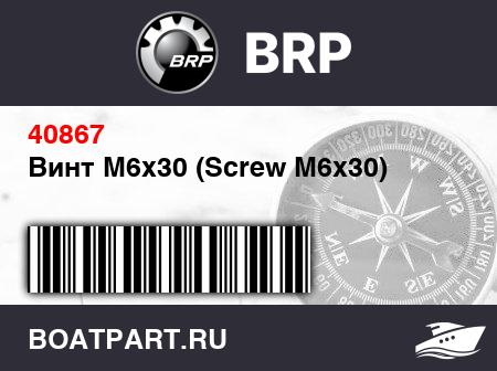 Изображение товара Винт M6x30 (Screw M6x30)