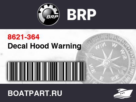 Изображение товара Decal Hood Warning