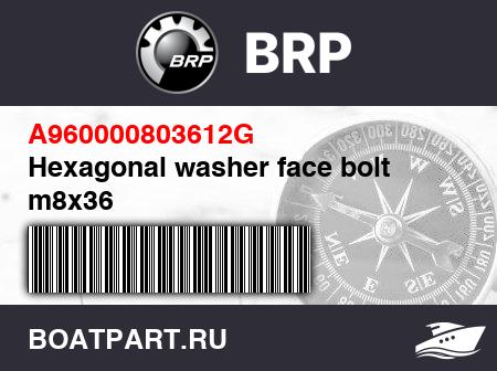Изображение товара Hexagonal washer face bolt m8x36
