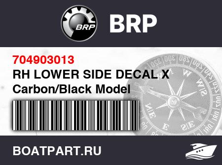 Изображение товара RH LOWER SIDE DECAL X Carbon/Black Model