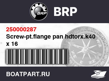 Изображение товара Screw-pt.flange pan hdtorx.k40 x 16