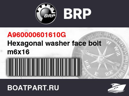 Изображение товара Hexagonal washer face bolt m6x16