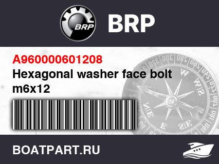 Изображение товара Hexagonal washer face bolt m6x12