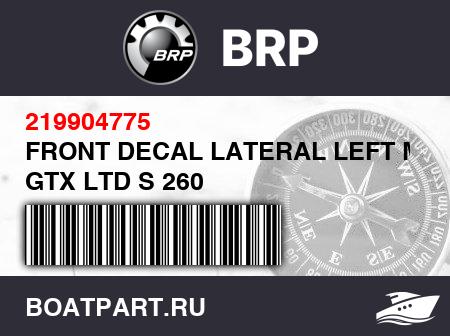 Изображение товара FRONT DECAL LATERAL LEFT Model GTX LTD S 260