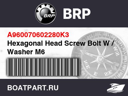 Изображение товара Hexagonal Head Screw Bolt W / Washer M6