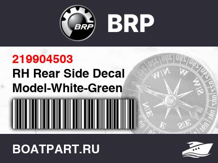 Изображение товара RH Rear Side Decal Model-White-Green