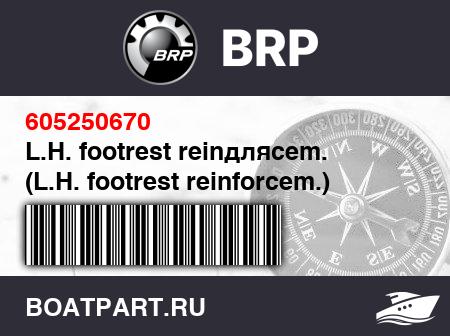 Изображение товара L.H. footrest reinдляcem. (L.H. footrest reinforcem.)