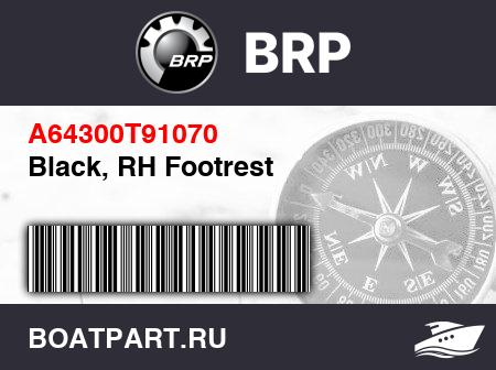 Изображение товара Black, RH Footrest