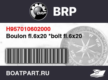 Изображение товара Boulon fl.6x20 *bolt fl.6x20