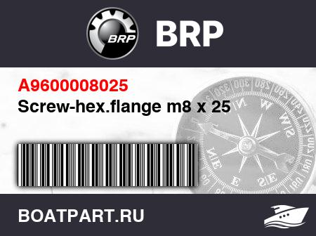 Изображение товара Screw-hex.flange m8 x 25