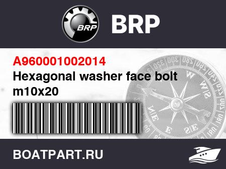 Изображение товара Hexagonal washer face bolt m10x20