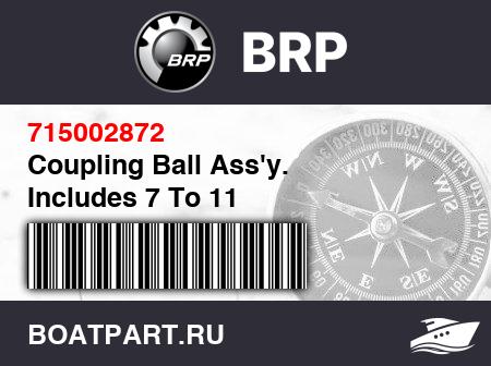 Изображение товара Coupling Ball Ass&#039;y. Includes 7 To 11