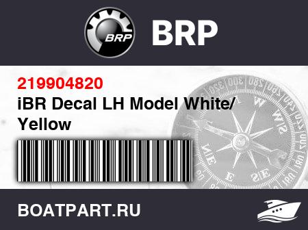 Изображение товара iBR Decal LH Model White/ Yellow