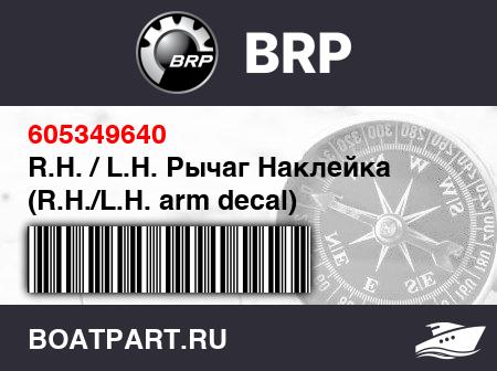 Изображение товара R.H. / L.H. Рычаг Наклейка (R.H./L.H. arm decal)