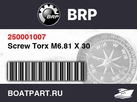 Изображение товара Screw Torx M6.81 X 30