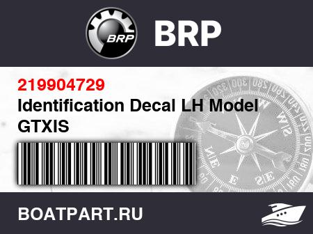 Изображение товара Identification Decal LH Model GTXIS