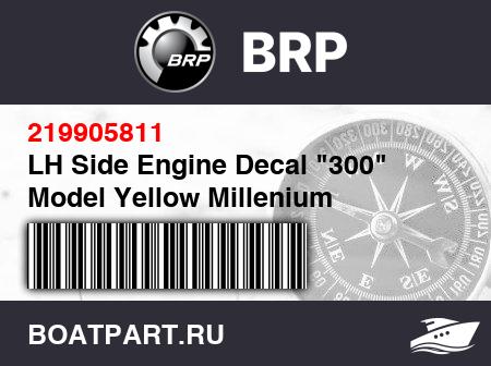 Изображение товара LH Side Engine Decal "300" Model Yellow Millenium