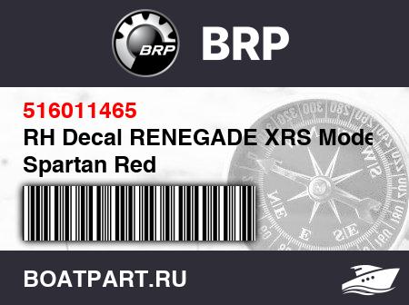 Изображение товара RH Decal RENEGADE XRS Model Spartan Red