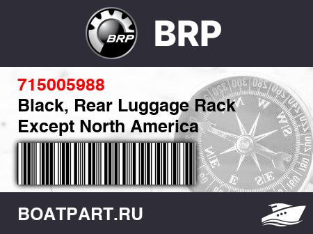 Изображение товара Black, Rear Luggage Rack Except North America