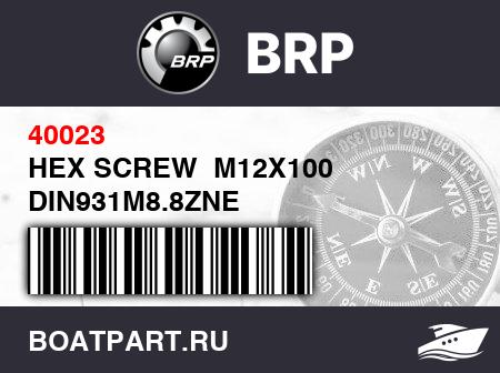 Изображение товара HEX SCREW  M12X100 DIN931M8.8ZNE