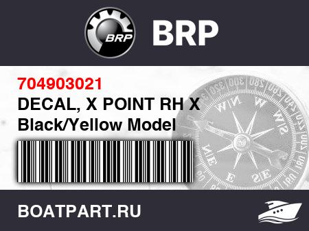 Изображение товара DECAL, X POINT RH X Black/Yellow Model