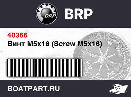 Изображение товара Винт M5x16 (Screw M5x16)