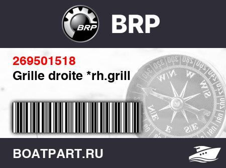 Изображение товара Grille droite *rh.grill