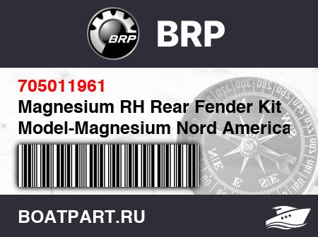 Изображение товара Magnesium RH Rear Fender Kit Model-Magnesium Nord America