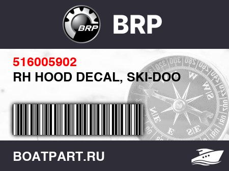 Изображение товара RH HOOD DECAL, SKI-DOO