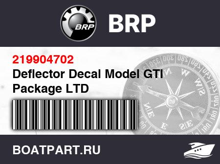 Изображение товара Deflector Decal Model GTI Package LTD