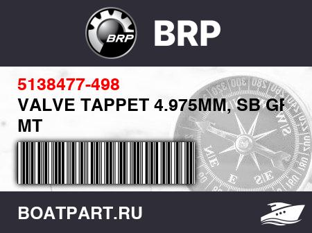Изображение товара VALVE TAPPET 4.975MM, SB GRN MT