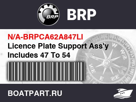 Изображение товара Licence Plate Support Ass'y Includes 47 To 54