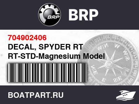 Изображение товара DECAL, SPYDER RT RT-STD-Magnesium Model