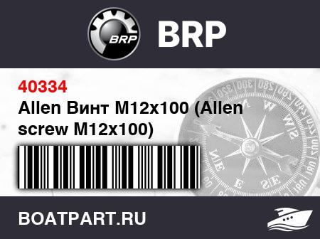 Изображение товара Allen Винт M12x100 (Allen screw M12x100)