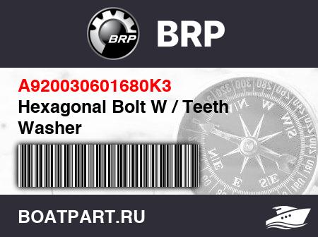 Изображение товара Hexagonal Bolt W / Teeth Washer