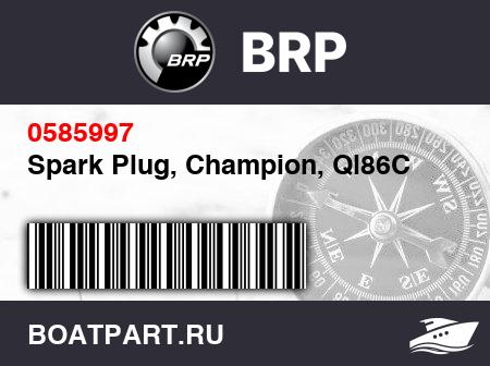 Изображение товара Spark Plug, Champion, Ql86C
