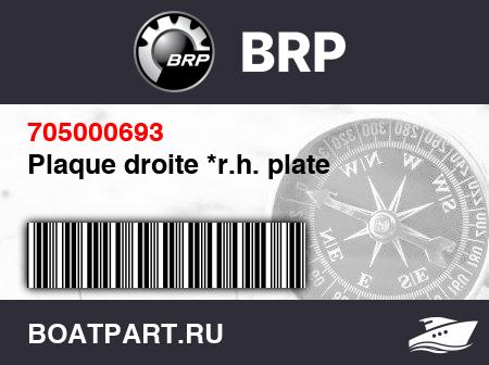 Изображение товара Plaque droite *r.h. plate