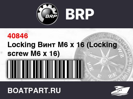Изображение товара Locking Винт M6 x 16 (Locking screw M6 x 16)