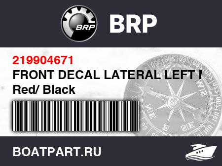 Изображение товара FRONT DECAL LATERAL LEFT Model Red/ Black