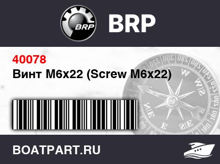 Изображение товара Винт M6x22 (Screw M6x22)